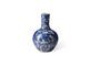 Miniatuur Donkerblauwe porseleinen vaas h46cm Blossom Productfoto