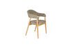 Miniatuur Donkerbruine stoffen fauteuil Indy 4