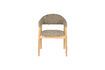 Miniatuur Donkerbruine stoffen fauteuil Indy 1