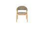 Miniatuur Donkerbruine stoffen fauteuil Indy Productfoto