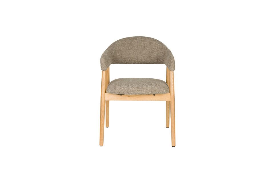 Donkerbruine stoffen fauteuil Indy White Label