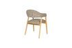 Miniatuur Donkerbruine stoffen fauteuil Indy 6