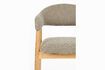Miniatuur Donkerbruine stoffen fauteuil Indy 12