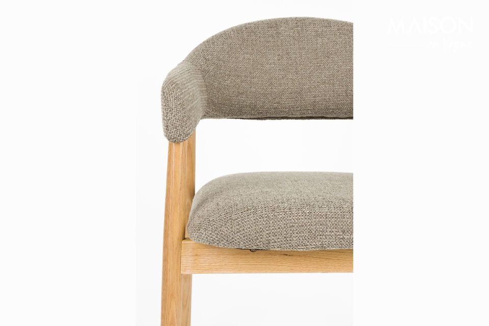 Donkerbruine stoffen fauteuil Indy - 10