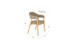 Miniatuur Donkerbruine stoffen fauteuil Indy 10