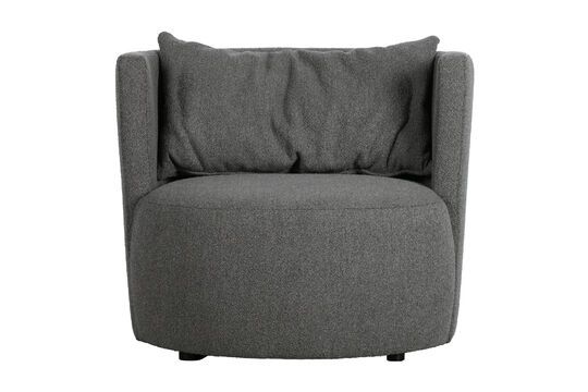 Donkergrijze stoffen fauteuil Explore