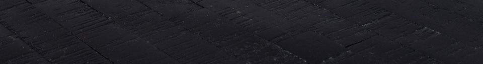 Benadrukte materialen Doolhof vierkante toonbanktafel zwart afgewerkt