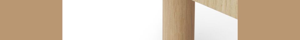 Benadrukte materialen Dressoir in licht eiken Rib