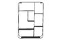 Miniatuur Ebert zwart metalen plank Productfoto