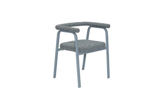 Ecto blauwe metalen stoel Productfoto
