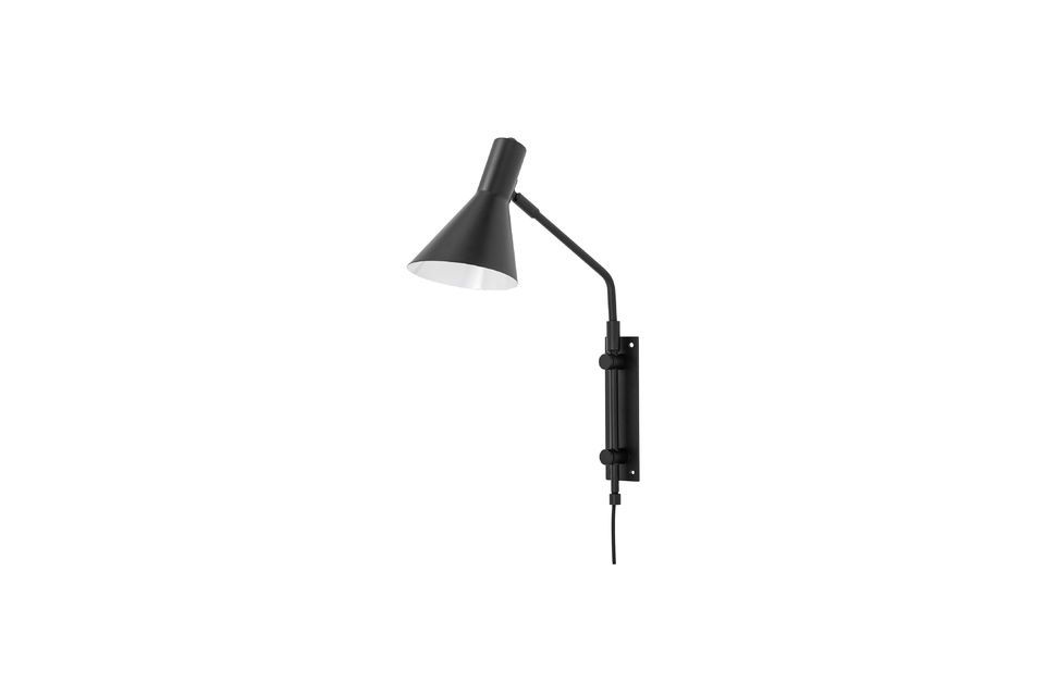 Edil zwart metalen wandlamp Bloomingville