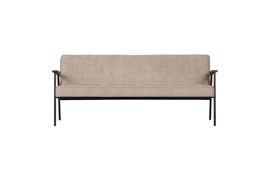 Elizabeth beige fluwelen bank Productfoto