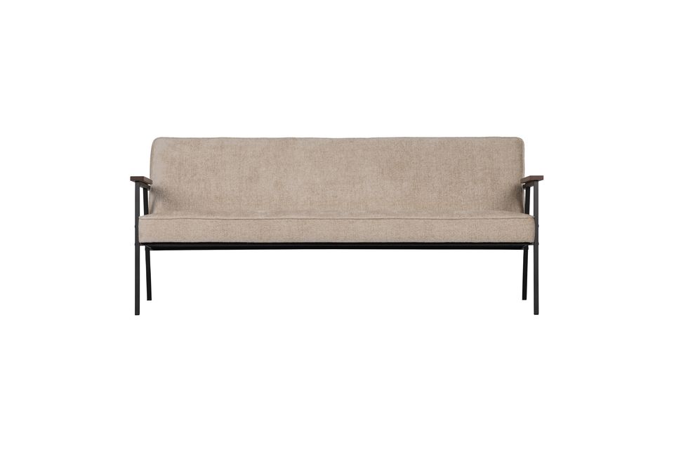 Elizabeth beige fluwelen bank Woood