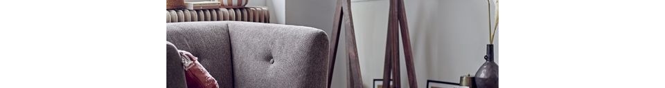 Benadrukte materialen Elliot bruine fauteuil
