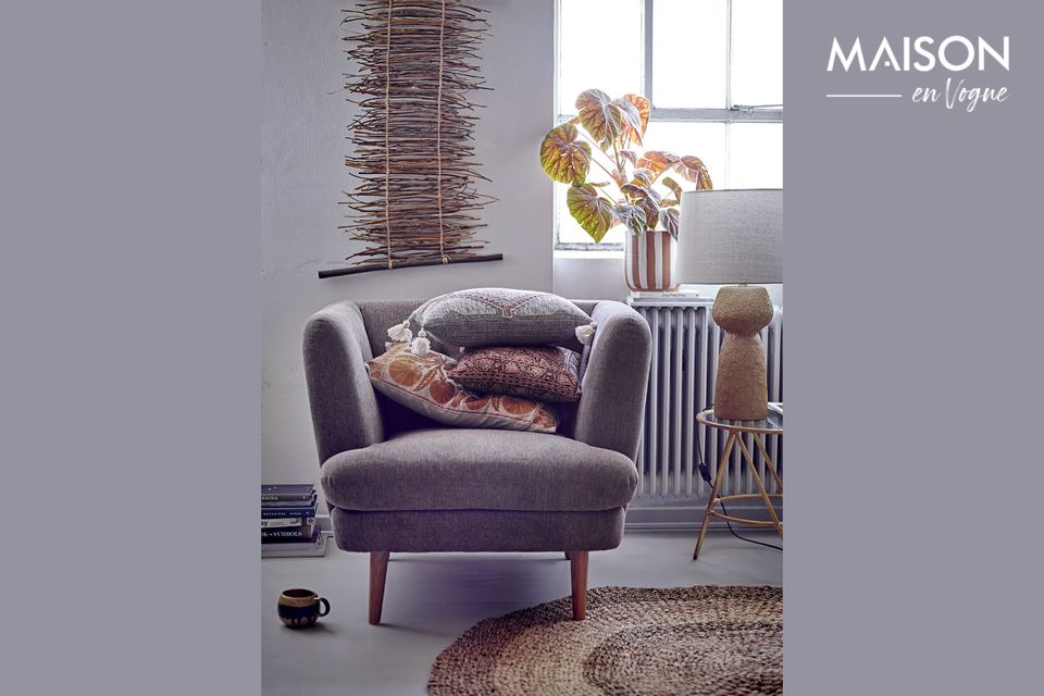 Elliot bruine fauteuil Bloomingville