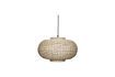 Miniatuur Ellipse hanglamp in licht rotan Chand 1