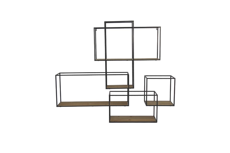De soberheid en elegante lijnen van zwart ijzer, de natuurlijkheid van hout