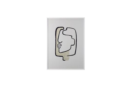 Ester wit grenen frame
