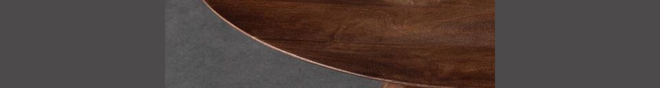 Benadrukte materialen Everdel donker houten salontafel
