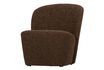 Miniatuur Fauteuil in bruine bouclé stof Lofty 3