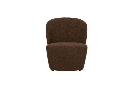 Fauteuil in bruine bouclé stof Lofty Productfoto