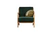 Miniatuur Fauteuil in groen fluweel Mark 6