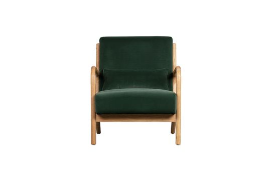 Fauteuil in groen fluweel Mark Productfoto