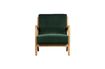 Miniatuur Fauteuil in groen fluweel Mark 3