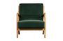 Miniatuur Fauteuil in groen fluweel Mark Productfoto