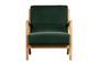 Miniatuur Fauteuil in groen fluweel Mark Productfoto