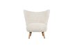 Miniatuur Fauteuil met schapenvacht effect wit Celine 3