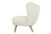 Miniatuur Fauteuil met schapenvacht effect wit Celine 2