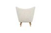 Miniatuur Fauteuil met schapenvacht effect wit Celine 4