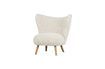 Miniatuur Fauteuil met schapenvacht effect wit Celine 1