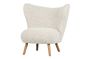 Miniatuur Fauteuil met schapenvacht effect wit Celine Productfoto