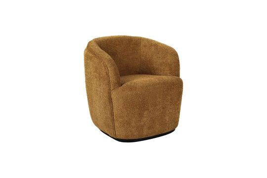 Fauteuil Porterville in camel bouclé stof