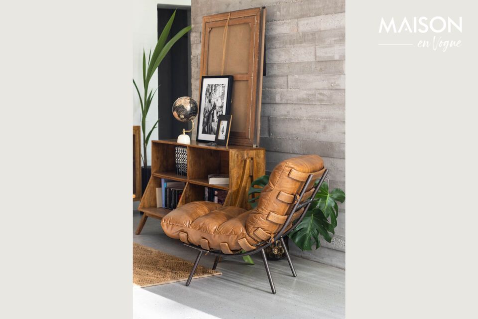 Neem deze leren fauteuil op in je interieur voor een directe upgrade in stijl en comfort