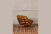Miniatuur Fauteuil van bruin leer 3