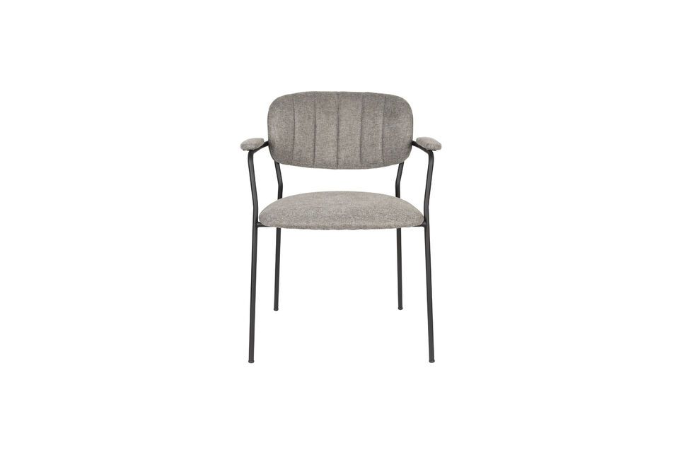Ontdek comfort en elegantie in onze grijze stoffen fauteuil Jolien