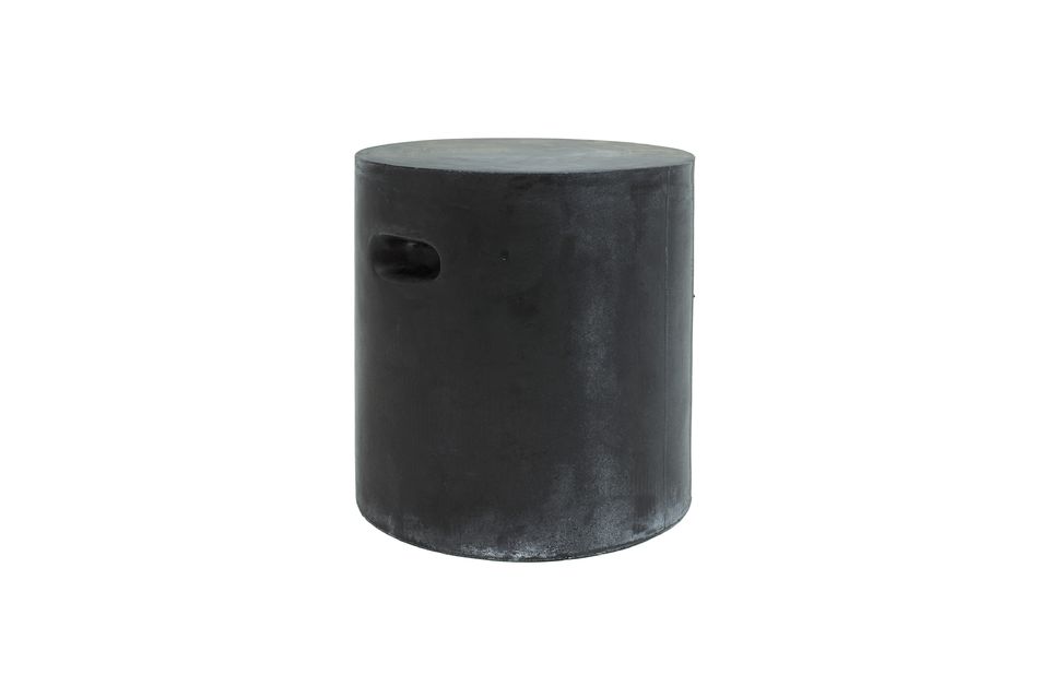 Met zijn modern en discreet design past deze donkergrijze Fibreflex kruk gemakkelijk in de decoratie