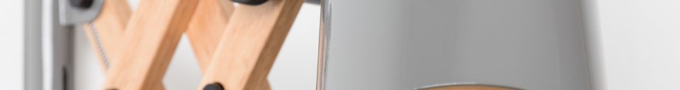 Benadrukte materialen Flex wand lichtgrijs