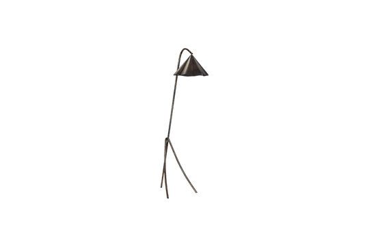 Flola bruin messing vloerlamp