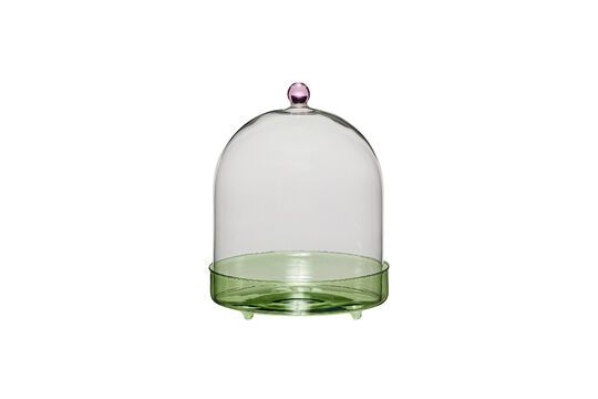Flora groene glazen cloche