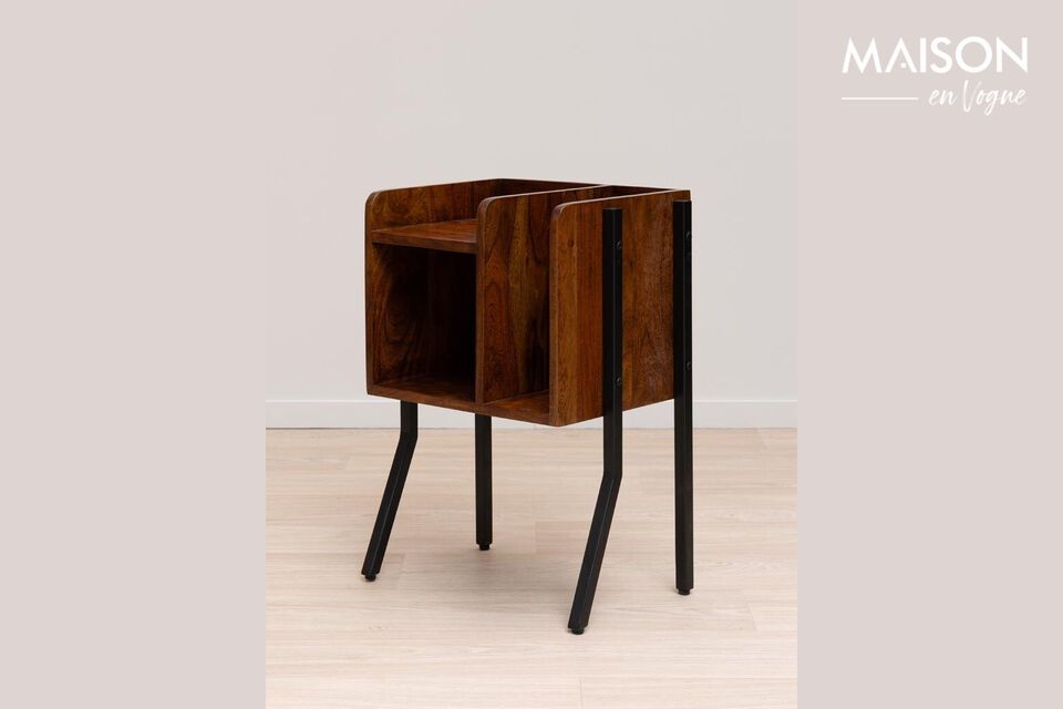 Flow bijzettafel van donker hout Chehoma