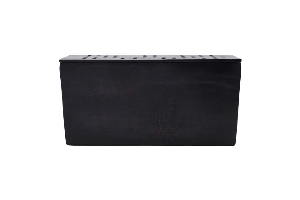 Flow zwart messing aluminium vaas House Doctor