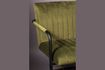 Miniatuur Fluwelen fauteuil Gestikte olijf 6