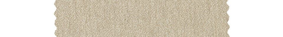 Benadrukte materialen Force beige stoel met schapenvachteffect