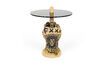 Miniatuur Fother Mucker Lion beige bijzettafel van hars 1