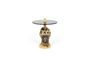 Miniatuur Fother Mucker Lion beige bijzettafel van hars Productfoto