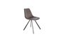 Miniatuur Franky grijze fluwelen stoel Productfoto